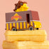 Jucării Candylab: autoutilitară de waffle cu mașini din lemn