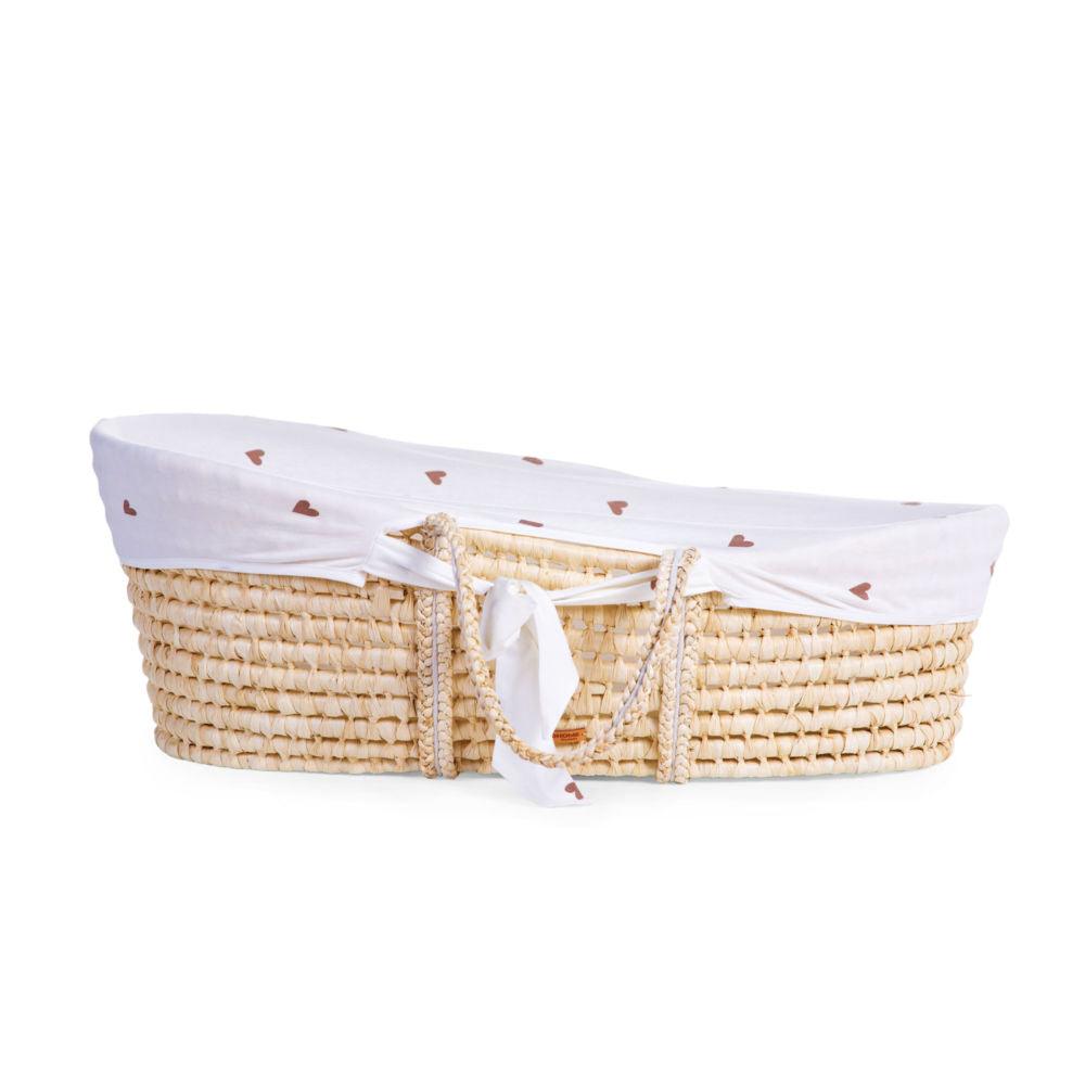 Childhome: Moses basket with mattress Basic Jersey