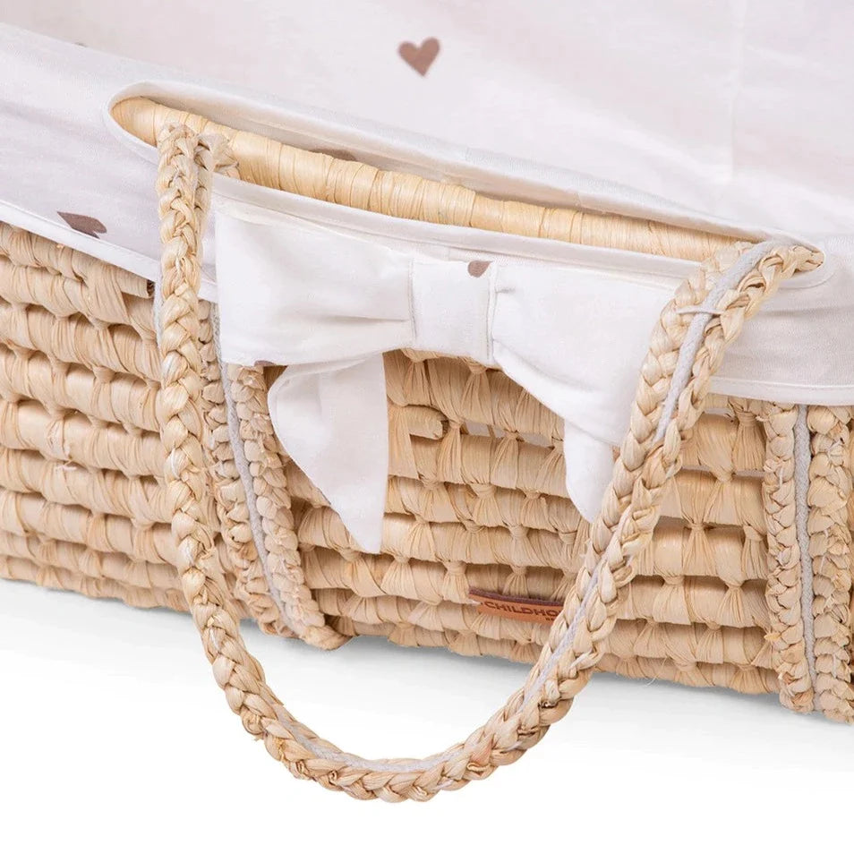 Childhome: Moses basket with mattress Basic Jersey