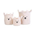Childhome: Teddy Bear Toy Basket Off White S