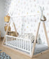 Bērnu mājiņa: Tipi gultas rāmis 70 x 140 cm