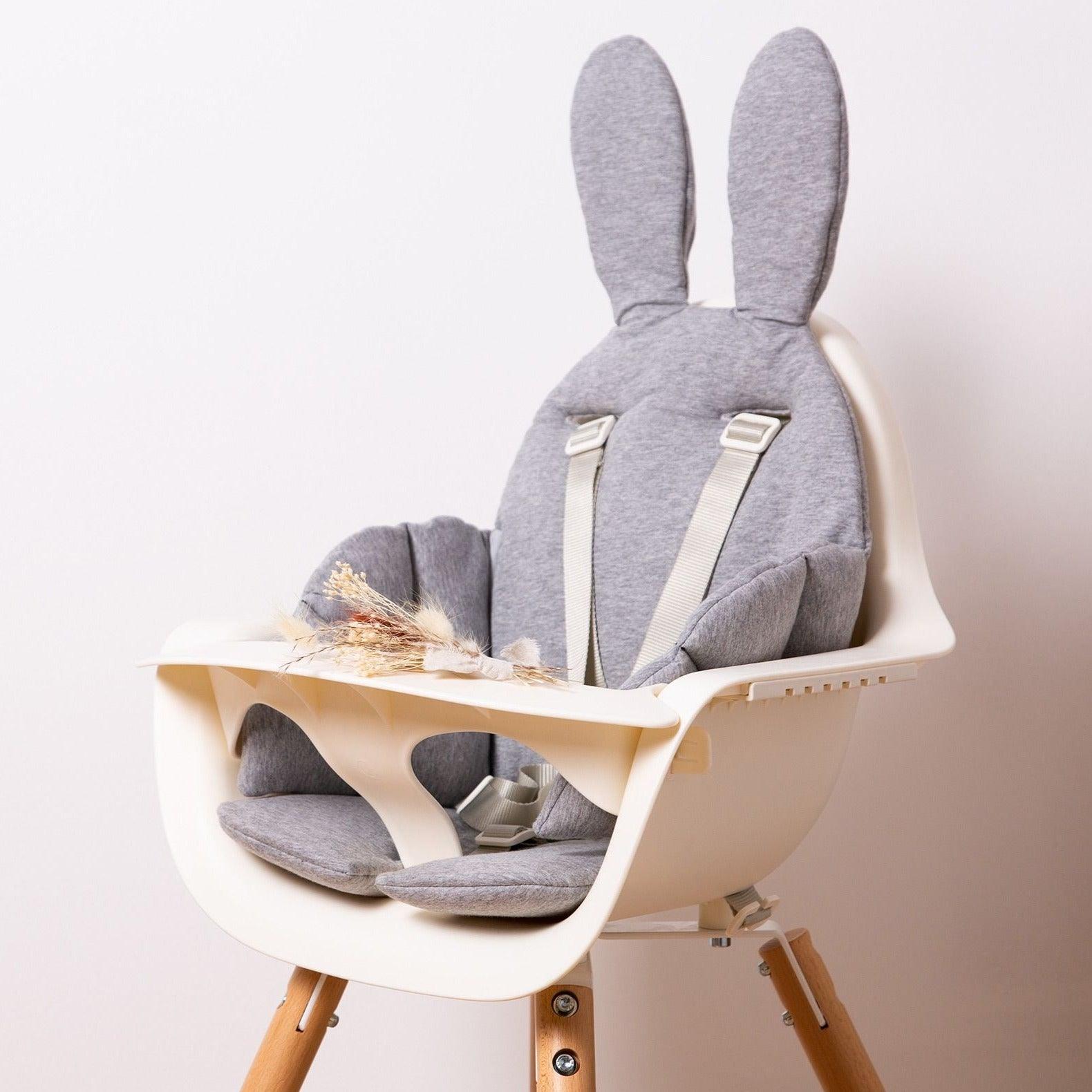 Childhome: универсална вложка за количка или столче за хранене Bunny Grey rabbit