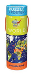 Crocodile Creek: Animals of the World poster and puzzle 200 el. - Kidealo