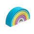 Dena: large silicone Pastel Rainbow