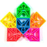 Dena: neon silicone shapes 6 x Kid + House + Tree - Kidealo