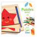 Djeco: puzzle -uri de puzzle de lemn de lemn de bază 36 el.