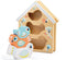 Djeco: puzzle pentru păsări din lemn pentru bebeluși