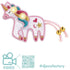 Djeco: electric unicorn pin art kit