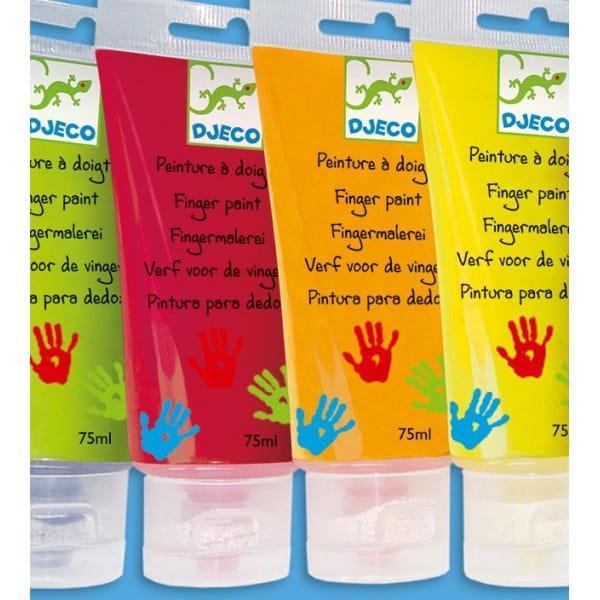 Djeco: finger paints in tubes - Kidealo