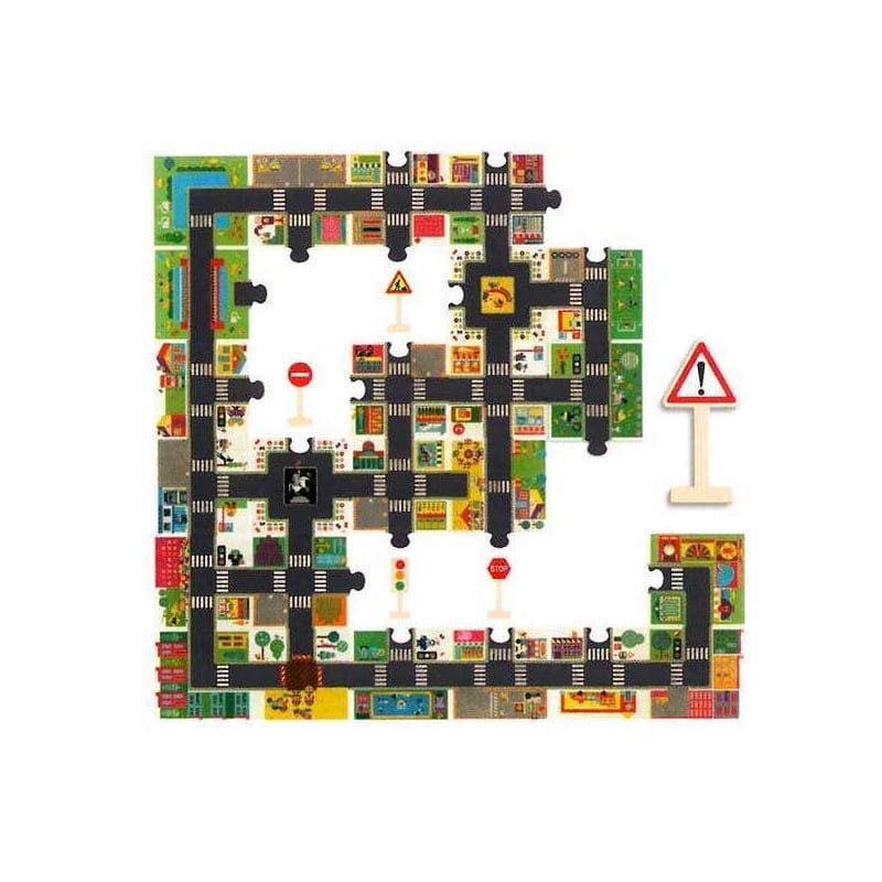 Djeco: Giant puzzle Streets and Signs 24 el. - Kidealo