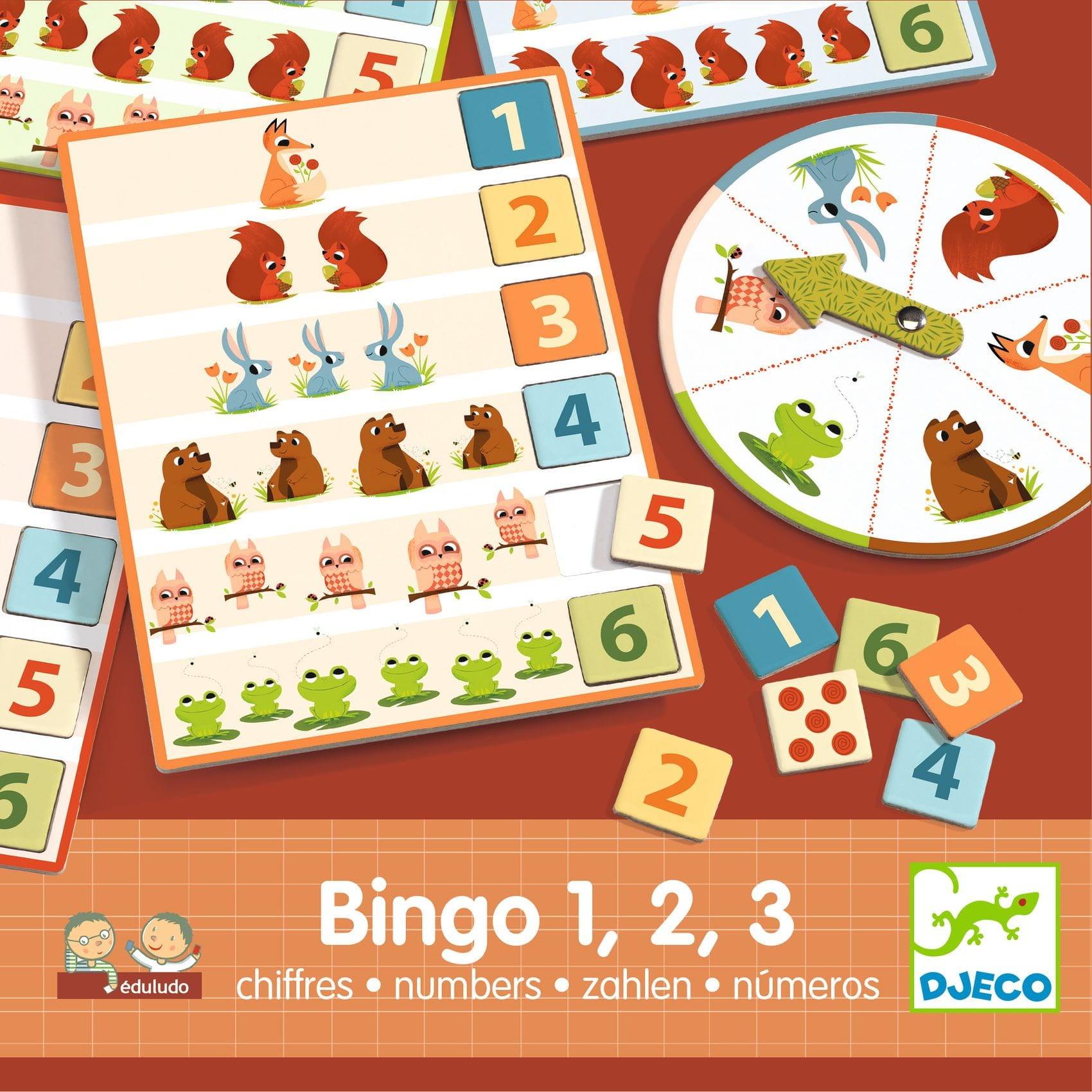 Djeco: Eduludo Bingo 1,2,3 Juego educativo