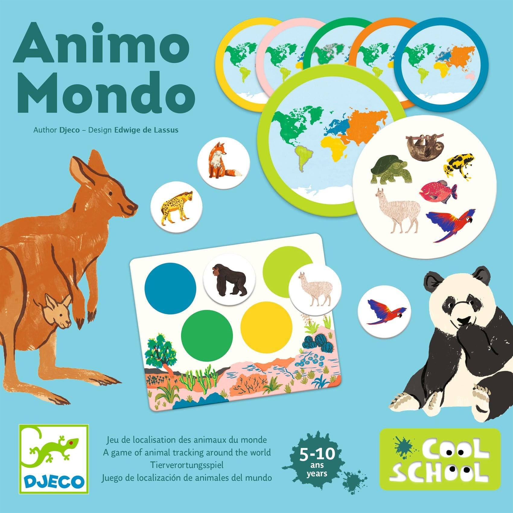 DJECO: Oktatási játék Lotto Animals of the World