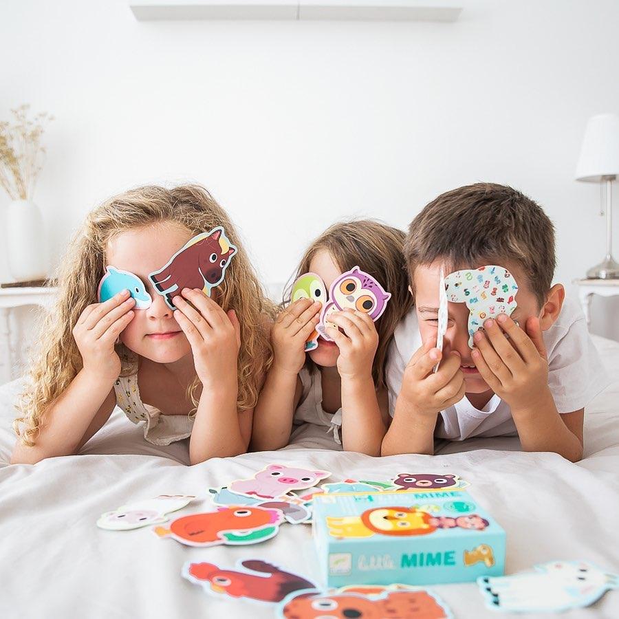 Djeco: kleng Mime Card Spill fir Toddlers