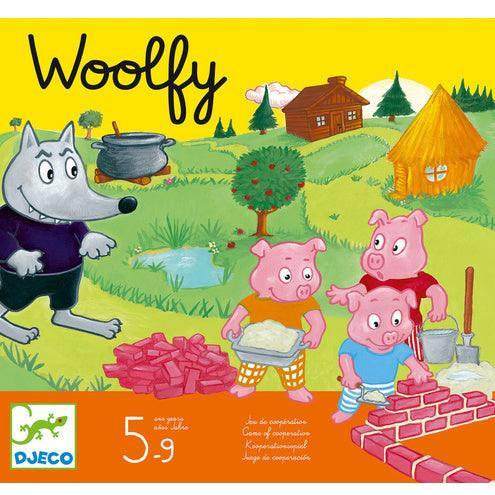 Djeco: the three pigs and the wolf Woolfy game - Kidealo