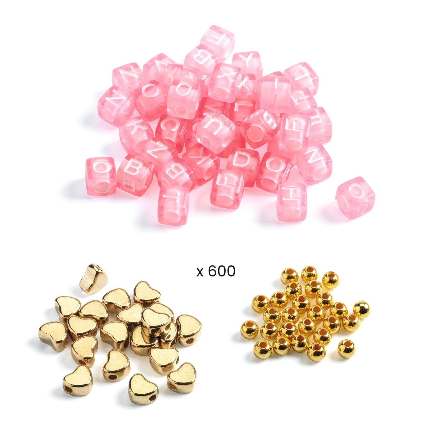 Djeco: Gold Letter Beads for Jewelry Making