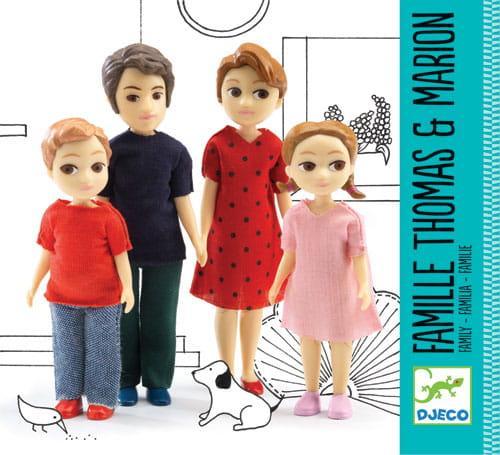 Djeco: play dolls family of Thomas and Marion - Kidealo
