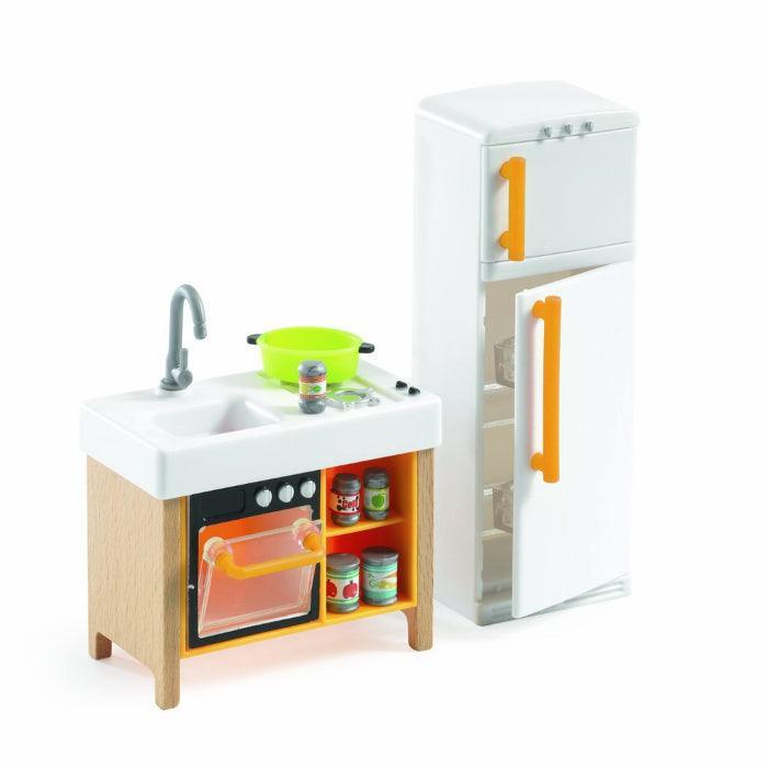 Djeco: dollhouse furniture Compact Kitchen - Kidealo
