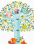 Djeco: growth measure sticker Friends of the Forest