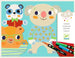 Djeco: Art set with washable markers Cuties