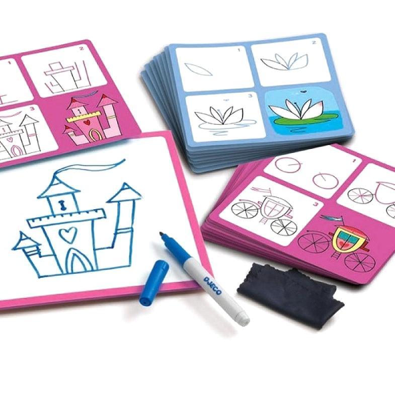 Djeco: Step by Step Josephine and Co drawing learning kit - Kidealo