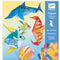 DJECO: origami kūrybinis rinkinys jūros gyvūnų jūros būtybės