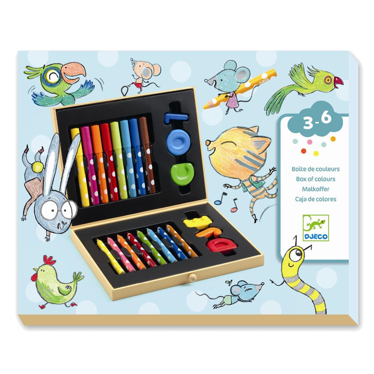 Djeco: Box of Colours for Toddlers art set for toddlers