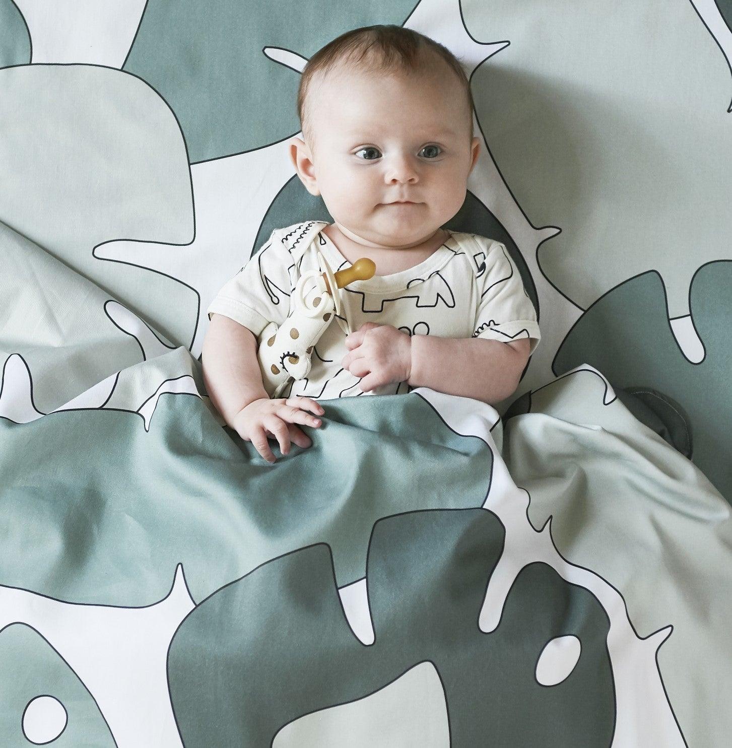 Done by Deer: Tiny Tropics baby bedding