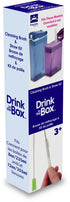 Trinken in der Schachtel: Reinigungsmittel und Ersatzstrohhalme für Bidons der neuen Generation