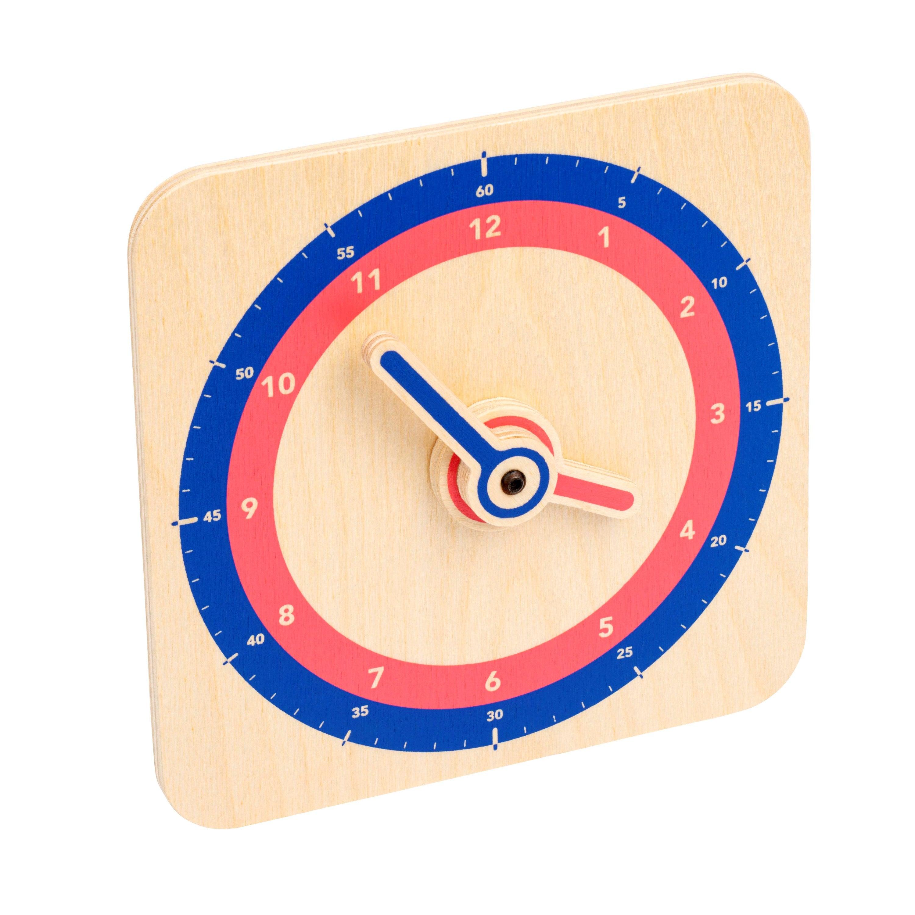 Educco: Minutes et heures d'horloge éducative en bois en bois