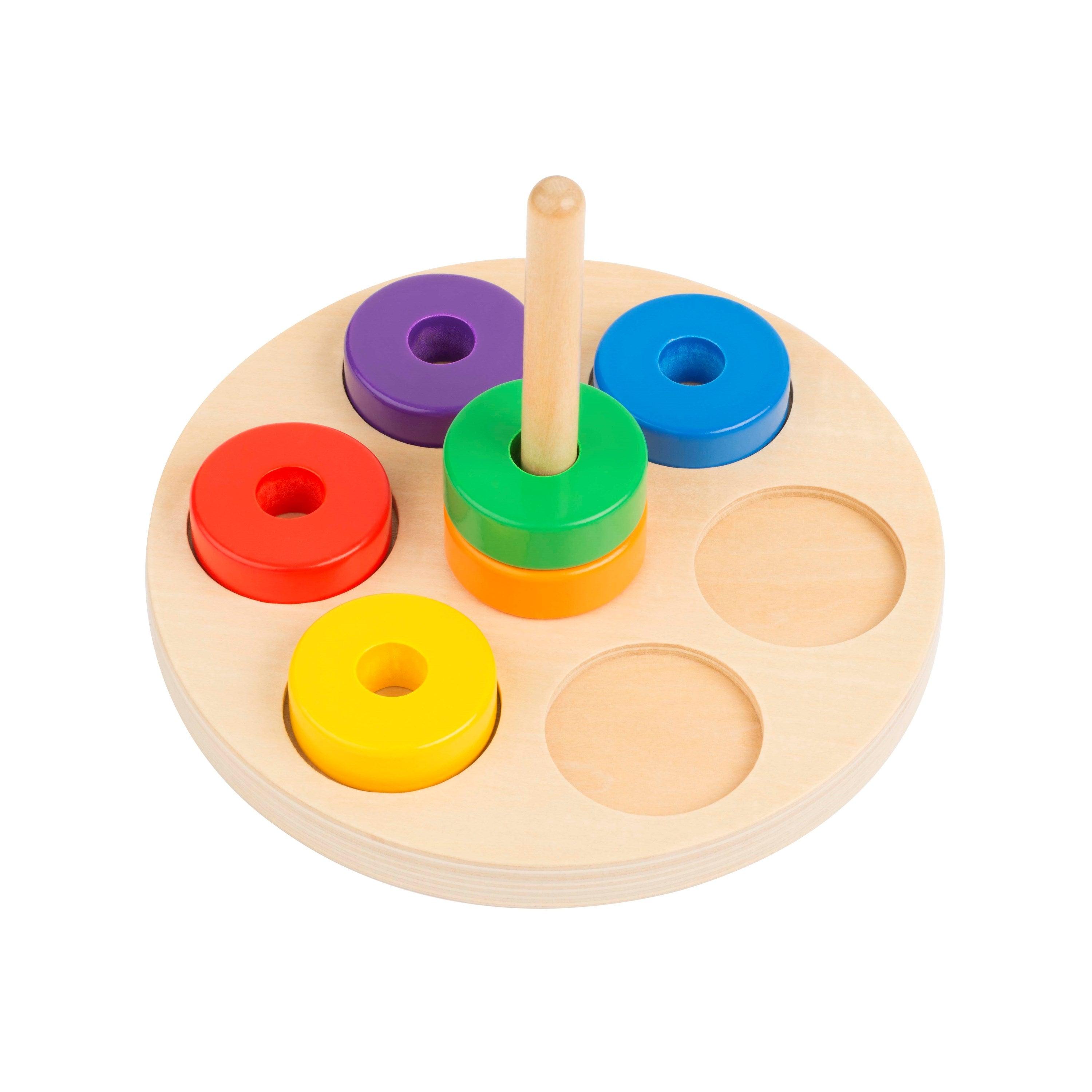 Educo: Stapeln Sie das Ring -Montessori -Material