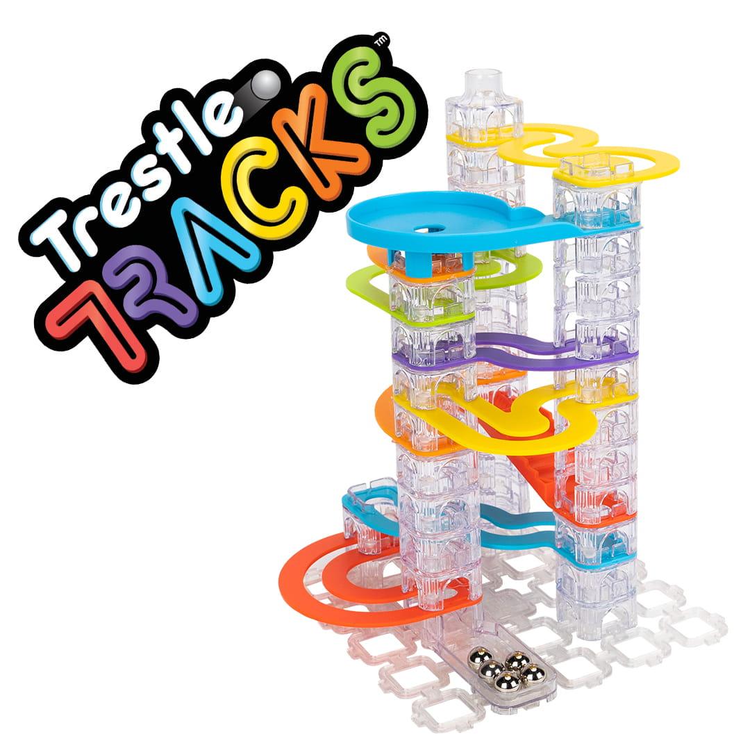 Fat Brain Toys: Culodrome Trestle Tracks Builder Set 73 ел.