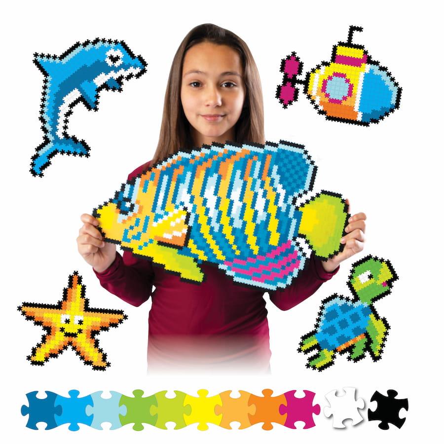 Fat Brain Toys: Jixelz пикселен пъзел Under the Water 1500 ел.