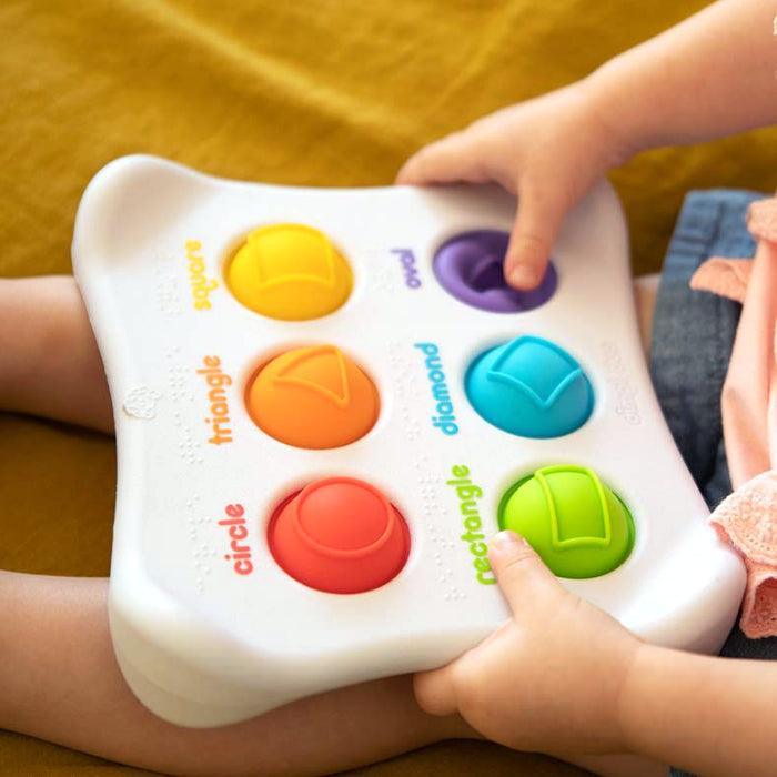 Fat Brain Toys: sensory bubbles shapes and colors Dimpl Duo - Kidealo