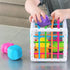 Riebalų smegenų žaislai: Sorterio lankstus jutimo kubas innybinas
