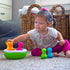 Brinquedos de cérebro gordo: spinnypins colorido classificador de bolhas