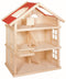 Goki: casa de muñecas de tres pisos con balcón