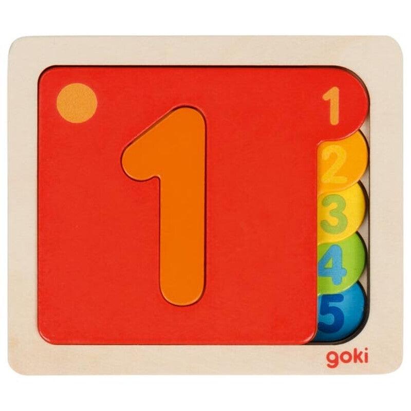 Goki: números de rompecabezas en capas