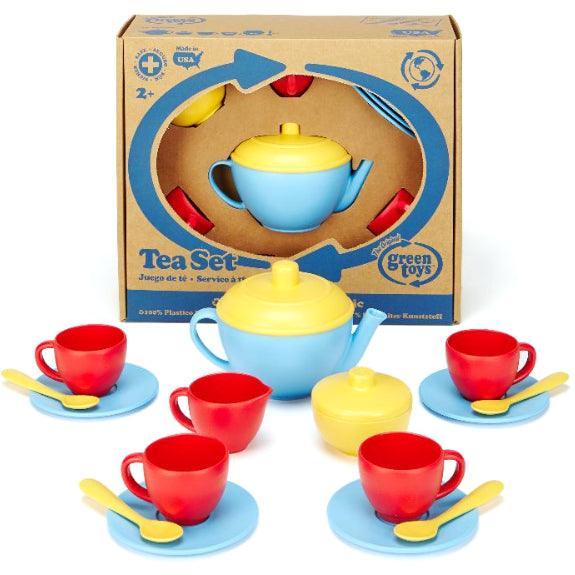 Green Toys: Blue Tea Set tea service - Kidealo