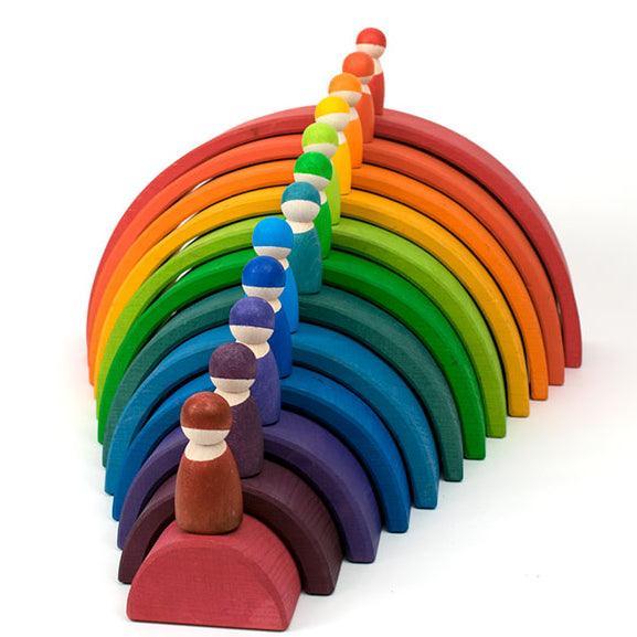 Grimm's: 12 Rainbow People figurines - Kidealo