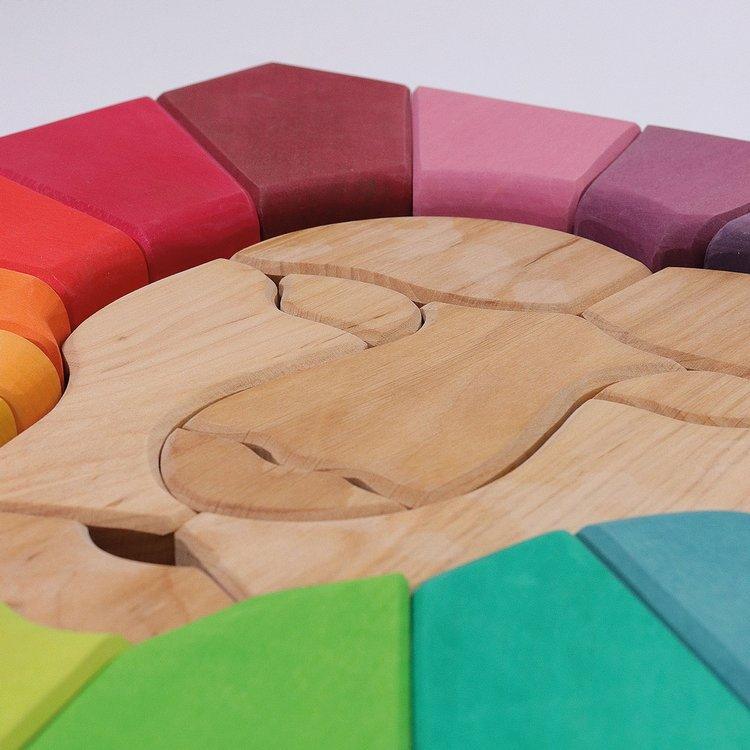 Grimm's: wooden puzzle Rainbow Lion