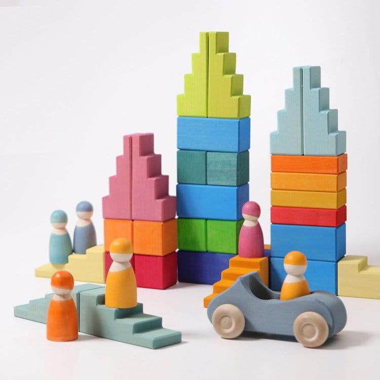 Grimm's: Stepped Roofs Rainbow Blocks