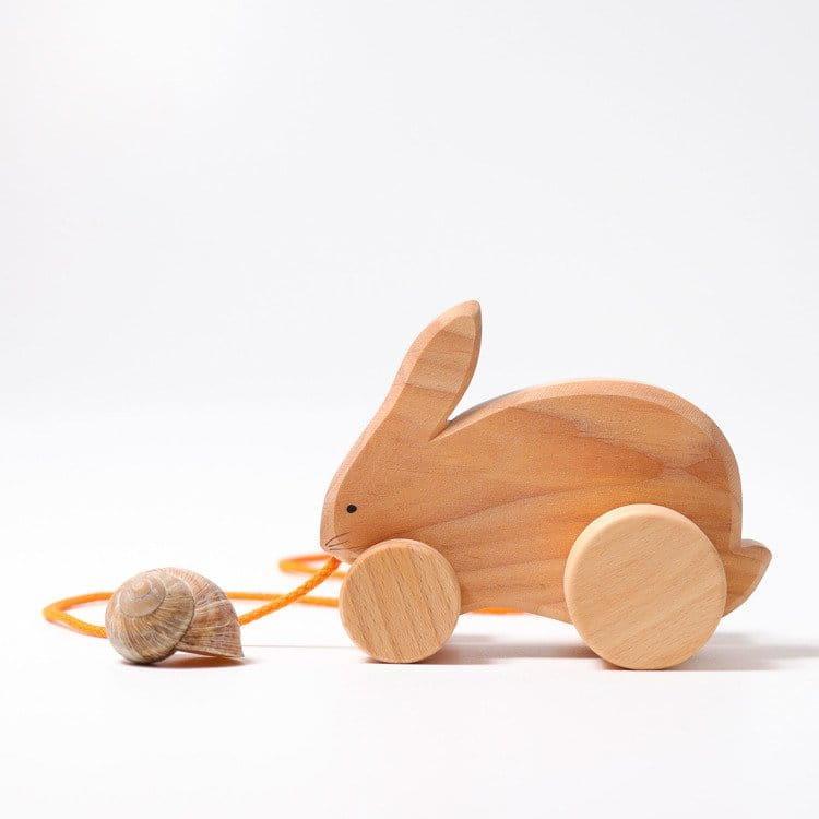 Grimm's: Kicking Hare pull toy - Kidealo
