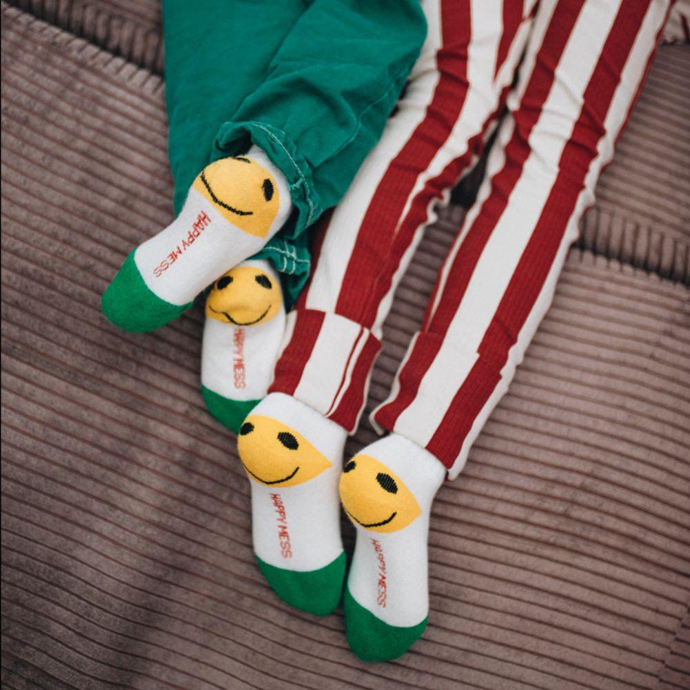 HappyMess: Detské ponožky Orange Smiley