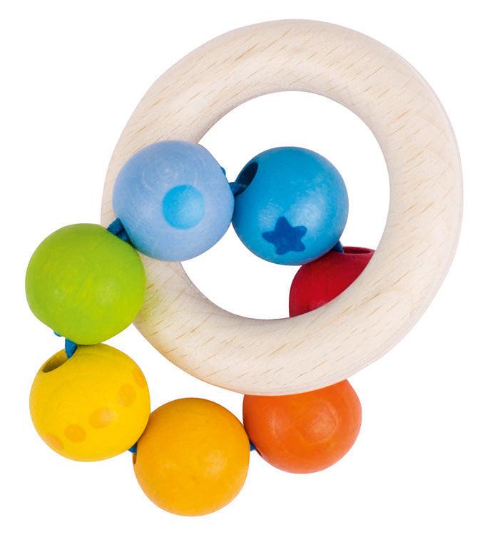 Heimess: flexible rainbow toy with wheel