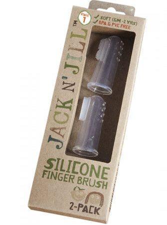 Jack N' Jill: 2 x silicone finger brush - Kidealo