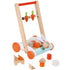 JANOD: Chariot pour bébé en bois avec blocs lapin