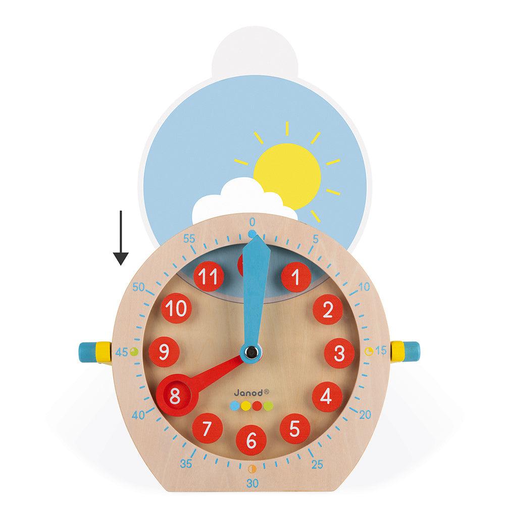 Janod: Essentiel Clock na to, aby sa naučil čítať hodiny