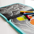 Jaq Jaq Bird: coloring book with chalk Color It & Go Book