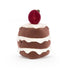 Jellycat: mascote de bolo com cereja bonita patisserie gateaux 8 cm