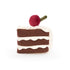 JELLYCAT: mascotte per torta con ciliegia graziosa pasticceria gateaux 8 cm